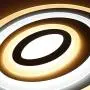Starry Lighting SL-62819-XXL,Multi-Circle LED Ceiling Light,Modern Flush Mount Oval Ceiling Lighting Fixture LED Ceiling Lamp for Dining Room,Living Room