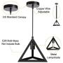 EEEKit Industrial Pendant Light Fixture, Black Cage Pendant Lights, E26 Base Farmhouse Fixture for Kitchen Island Dining Room Table Foyer Entryway Hallway EEEKit Industrial Pendant Light Fixture, Black Cage Pendant Lights, E26 Base Farmhouse Fixture for Kitchen Island Dining Room Table Foyer Entryway Hallway