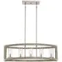 Kerr Wood Brushed Nickel Linear Pendant Chandelier 32 3/4'' Wide Modern Farmhouse 5-Light Fixture for Kitchen Island Dining Room - Possini Euro Design