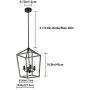 PUUPA Lantern Dining Room Lighting Fixtures Hanging, 4 Lights Farmhouse Modern Kitchen Island Chandeliers