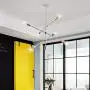 Sputnik Chandelier 6 Lights Modern Pendant Lighting Chrome Finish Contemporary Chandeliers Light Fixture Semi Flush Mount Ceiling Light Mid Century Modern Pendant Lighting for Kitchen Dining Room