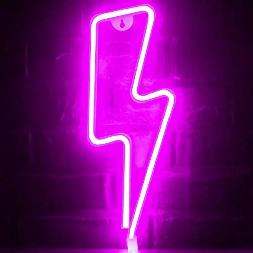 Funpeny Christmas LED Neon Decorative Light, Neon Sign Shaped Decor Light, Lightning Shape Indoor Decor for Christmas Decoration, Living Room, Birthday Party, Wedding Party Funpeny Christmas LED Neon Decorative Light, Neon Sign Shaped Decor Light, Lightning Shape Indoor Decor for Christmas Decoration, Living Room, Birthday Party, Wedding Party