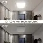 OOWOLF 25W 5000K LED Ceiling Light 11.81in Square LED Ceiling Lamp Fixture Without Flicker, 85Ra+ Daylight White for Bathroom,Kitchen,Closet,Bedroom,Living Room,Hallway,Office