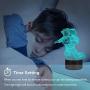 Spaceman Night Light Astronaut Lamp, Metplus 3D Illusion LED Lamps Kids Room Decor Bedside Lights, Boys Girls Christmas Birthday Gift, Nightlight with Timing,16 Colors, Dimmable,Remote & Touch Control