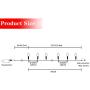 AWQ 50LED 49 FT C9 Christmas String Lights Plug in Fairy Twinkle String Lights 8 Modes Timer Function Waterproof Extendable for Indoor Outdoor Wedding Party Christmas Decoration (50, Warm White)