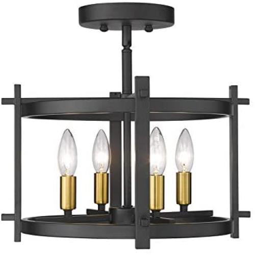 TENGXIN Flush Mount Ceiling Light,Chandelier for Living Room Bedroom,Kitchen, Hallway,Black Brass Finished with Iron metarial,UL Listed,No Bulbs Included TENGXIN Flush Mount Ceiling Light,Chandelier for Living Room Bedroom,Kitchen, Hallway,Black Brass Finished with Iron metarial,UL Listed,No Bulbs Included