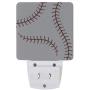 Vdsrup Baseball Night Light Set of 2 Sports Ball Lace Plug in LED Nightlights Auto Dusk-to-Dawn Sensor Lamp for Bedroom Bathroom Kitchen Hallway Stairs
