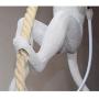 SAM Vintage Resin Hemp Rope Monkey Pendant Light Fixture Industrial Retro E14 Edison Ceiling Pendant Lamp for Dining Living Room Childrens Bedroom Bar Cafe Bar for Room