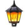 Bebrant Solar Lights Outdoor, 2 in 1 Sconce Decorative Flickering Flame Wall Lights Dusk to Dawn, Wireless Waterproof Solar Lights Motion Sensor for Outdoor Party, Garden, Patio.