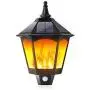 Solar Lights Outdoor Decorative, 2 in 1 Sconce Decorative Flickering Flame Wall Lights Dusk to Dawn, 87 LEDs Motion Sensor Outdoor Waterproof for Party, Garden, Patio, Garage, Back/Front Door (1 Pack)