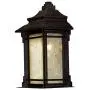 Hickory Point Rustic Farmhouse Outdoor Wall Light Fixture Walnut Bronze 16 1/2'' Frosted Cream Glass for House Porch Patio - Franklin Iron Works