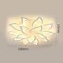 10 + 5 LED Flower Ceiling Lights Modern Acrylic Lights White Chandelier 3 Colors Adjustable Suitable for Living Room, Bedroom, Dining Room, Study Room 110V (2)