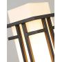 EERU Outdoor Post Light Waterproof Metal Frame with Milk White Frosted Glass, Pier Mount Outdoor Lighting Fixtures(with 3-Inch Pier Mount Base)Outdoor Post Lantern for Garden Backyard and Porch
