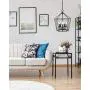 EAPUDUN Farmhouse Lantern Chandelier, 5-Light Metal Adjustable Height Industrial Square Pendant Light for Living Room,Kitchen Lsland,Hallway Foyer Hanging Ceiling Lighting, PDA1274-MBK EAPUDUN Farmhouse Lantern Chandelier, 5-Light Metal Adjustable Height Industrial Square Pendant Light for Living Room,Kitchen Lsland,Hallway Foyer Hanging Ceiling Lighting, PDA1274-MBK