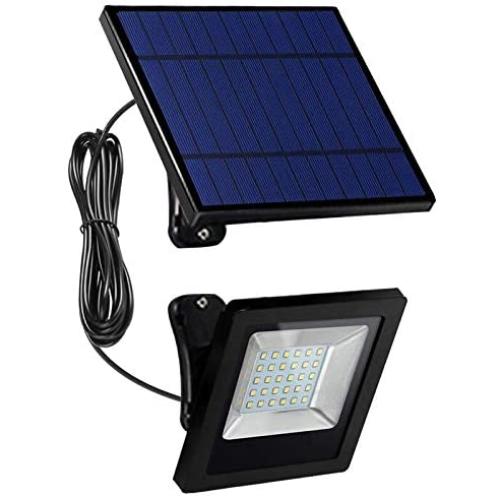 Solar Powered Lights Outdoor, Awanber Bright White Light IP65 Waterproof Auto Dusk to Dawn 350° Adjustable Solar Security Flood Lights for Barn, Garden, Garage, Pathway, Yard, Patio, Lawn, Balcony