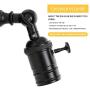 HAITRAL Wall Sconces Set of 2- Sconces Wall Lighting with Switch & Adjustable Lighting Angle, Small Wall Light Fixtures for Bathroom,Bedroom,Living Room,Dorm,Corridor-Black (Without Bulb)