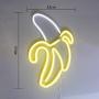 Banana Neon Signs LED Neon Lights Art Wall Decorative Lights Neon Lights for Christmas Room Wall Kids Bedroom Birthday Party Bar Decor 11x19.7 (Warm Yellow Banana)