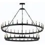 Wrought Iron Vintage Barn Metal Castile Chandelier Chandeliers Industrial Loft Rustic Lighting Great for The Living Room, Dining Room, Foyer and Entryway, Family Room, and More!