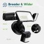 Freelicht 40W LED Security Lights with Motion Sensor Outdoor, Waterproof IP65, 3800Lm, 5000K, 3 Head Adjustable LED Flood Light Outdoor Detection for Garage, Porch, Driveway, Yard