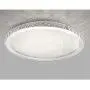 Modern Crystal Ceiling Lamp Luxury Embedded Installation Round LED Chandelier Raindrop Design Suitable for Living Room, Bedroom, Dining Room, Kitchen 30W
