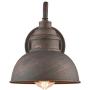 EUL Rustic Gooseneck Wall Sconce 1-Light Outdoor/Indoor Barn Bedside Wall Light Antique Copper Finish