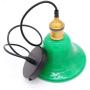 HTRUIYA Green Glass Hanging Light ，Creative Industrial Edison Vintage Style Home Lighting Restaurant Bedroom Living Room Retro Emerald Green Glass Pendant Light