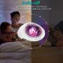 Aurora Night Light , Projector Nightlight Sound Machine with 7 Light Modes , Bluetooth Speaker, 4 Timers and Brightness Adjustable, Projector Noise Machine with Nursery Lamp for Baby, Kids, and Sleep