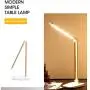OSMUMDA ZL-306,Dimmable LED Desk Lamp with USB Charging Port, Folding Reading Light with UL AC Adapter, Touch adjustable Table lamp, Used in living room, bedroom, office