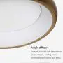 Gold Flush Mount Ceiling Light Fixture, 54W Deco Modern Ceiling Light with Remote Control, 15 Inch Dimmable Ceiling Light Fixture for Living Room Kitchen Bedroom Gold LED White Ceiling Lights