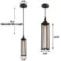 CMNNQ 3 Pack Retro Ceiling Pendant Light, Metal Industrial Hanging Lights Lamp, Classic Kitchen Table Dining Room Lighting Fixture 3PCS Without Bulbs (Bronze)