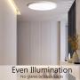 LED Ceiling Light, White Flush Mount Fixture 12 Inch 24W Daylight White Flat Modern Ceiling Lighting, 3200LM 240W Equivalent Ceiling Lamp for Bedroom, Bathroom, Kitchen, Hallway, .etc.
