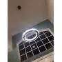 Ganeed Chandeliers,Crystal Glass Chandelier,Pendant Lighting Ceiling Lights Fixtures for Living Room Bedroom Restaurant Porch Dining Room,One Rings (Dia 11.8'',6500K)