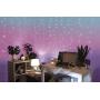 Merkury Innovations Curtain Lights, Cascading Battery-Operated LED Lighted Backdrop Curtain for Bedroom, Wedding, Decoration, or Christmas (Purple Ombre)