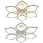 Modern Ceiling Light Acrylic Chandelier LED Ceiling Lamp Flower Shape for Living Room Dining Room Bedroom 85-265V & Remote Control (72W - Adjustable)