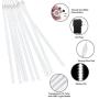 Number-one Meteor Shower Lights, LED Falling Rain Lights 50cm 10 Tube 480 LEDs Falling Raindrop Light, Waterproof Icicle Snow Fall String Lights for Xmas Tree Parties Wedding Garden (White)