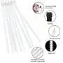 Number-one Meteor Shower Lights, LED Falling Rain Lights 50cm 10 Tube 480 LEDs Falling Raindrop Light, Waterproof Icicle Snow Fall String Lights for Xmas Tree Parties Wedding Garden (White)