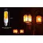 LED Flame Effect Light Bulbs - E26 LED Bulb with Gravity Sensor Flame Night Bulb for Holiday Gifts Home Hotel Bar Party Decoration(2 Pack)