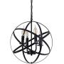 Farmhouse Pendant Light Fixture 4 Light,Globe Foyer Chandelier,Industrial Metal Pendant Lights Island Kitchen Dining Room