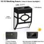 Solar Wall Deck Lights Outdoor - 2 Modes Solar Led IP65 Waterproof Lighting for Landscape, Outdoor Garden, Patio, Yard, Deck, Garage, Fence, Warm Yellow/Color Changing (6 Pack)