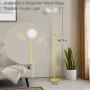 Floor Lamp, Joofo Led Floor Lamp, Remote and Touch Control, 1 Hour Timer Reading Standing Lamp, 4 Color Temperatures with Stepless Dimmer Floor Lamp for Living Room Bedroom Office, Yellow