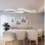 LED Chandelier Dining Room Island Ceiling Pendant Light Dimmable 3000K-6500K Remote Acrylic Half Flush Mount Lighting Fixtures, Modern Designer Height Adjustable Bedroom Living Room Decor Hanging Lamp LED Chandelier Dining Room Island Ceiling Pendant Light Dimmable 3000K-6500K Remote Acrylic Half Flush Mount Lighting Fixtures, Modern Designer Height Adjustable Bedroom Living Room Decor Hanging Lamp