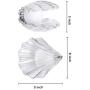 SAMGREEN LED Mood Light Shell Pearl Night Light Lamp for Living Room Bedroom, Table lamp Night Lamp for Home Deco Decoration (Clear)