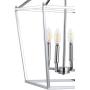 JONATHAN Y JYL7437C Pagoda Lantern Dimmable Adjustable Metal LED Pendant, Classic, Traditional for Dining, Living Room, Kitchen, 16'' 4-Bulb, Chrome