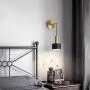 VARIPOWDER Metal Wall Sconce Light Fixture Industrial Modern Minimalist Style Decorate Wall Lamp for Living Room Bedroom Corridor Cafes Restaurants,Not Included Bulbs(1 Pack) (Style-2)