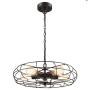 YOBO Lighting Industrial Chain Hanging Pendant Light Chandelier, 5-Light Oil Rubbed Bronze