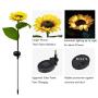 JHBOX Sunflower Decorative Solar Lights Outdoor Garden Stake, Patio Garden Solar Lights Outdoor, Sunflower Solar Garden Lights, Outdoor Patio Garden Sunflower Decor(2 Pack)