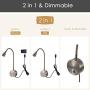 Bedside Reading Lights, Head Adjustable Minimalist LED Bed Reading Lamp, Dimmable Touch Switch Bedside Lamp for Bedroom Living Room Office, Reading Lights for Bed headboard