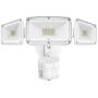 Freelicht 40W LED Flood Light, Motion Sensor Light Outdoor, 3 Adjustable Heads 3500 Lumens 5000K Daylight White IP65 Waterproof, White Exterior Security Lights for Garage, Porch, Driveway