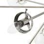 Ink+Ivy Paige Twelve Modern Chandeliers-Height Adjustable, Plated Finish, Glass Sphere Shades Pendant Sputnik Ligthing Lamp Ceiling Dining Room Lighting Fixtures Hanging, LED Compatible, Silver