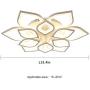 FangYanMei LED Ceiling Lights Modern led Kitchen Lights livingroom Ceiling Light fixtures Flush Mount Ceiling Light for Bedroom Shape Combination 12 led Lights Natural Light 4000K Indoor Lights